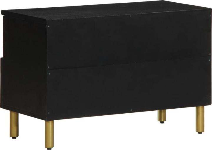 Actual product image vidaXL TV cabinet Lowboard TV cabinet TV table black wood-based material