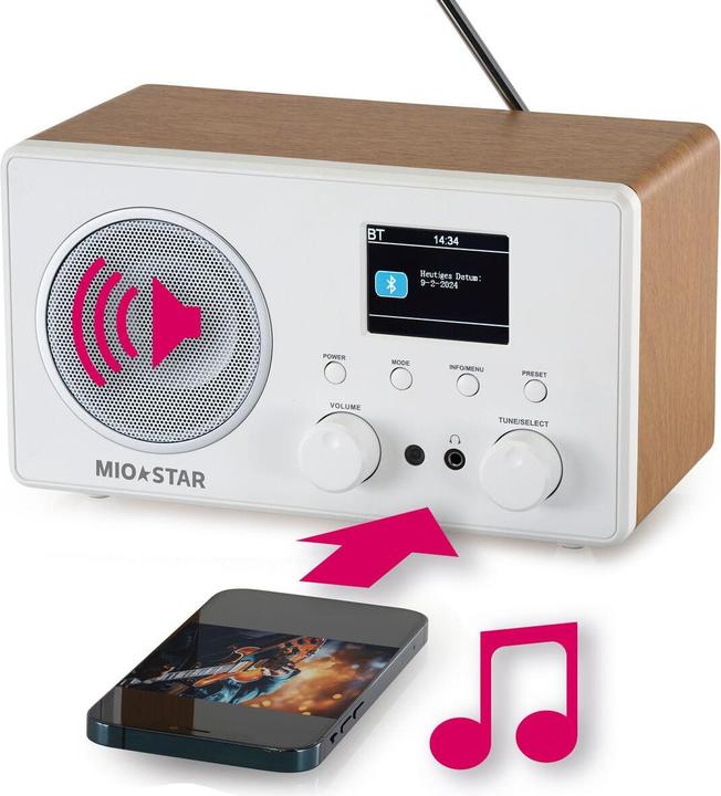 Actual product image Mio Star Radio 300 DAB+ (DAB+, KW, Bluetooth)