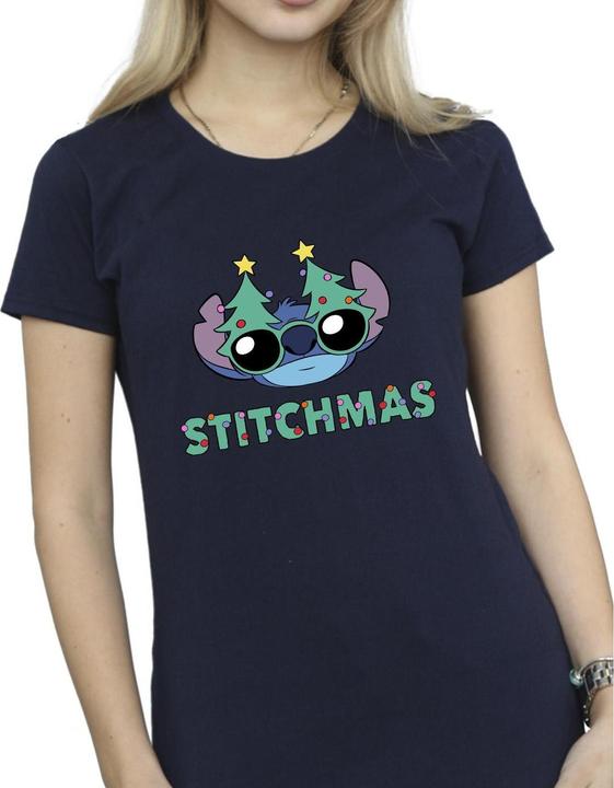 Produktbild Disney Lilo & Stitch Stitchmas Glasses TShirt (M)