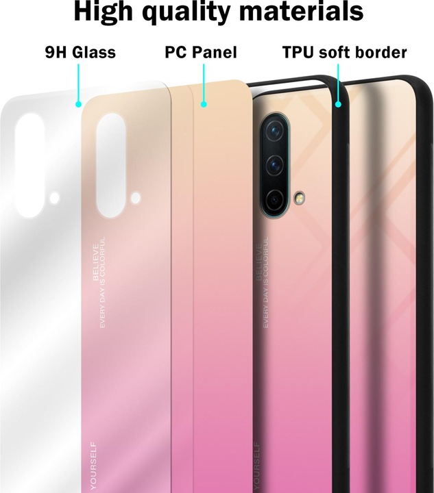 Produktbild Cadorabo TPU 2 Farben Glas Hülle (OnePlus Nord CE 5G)