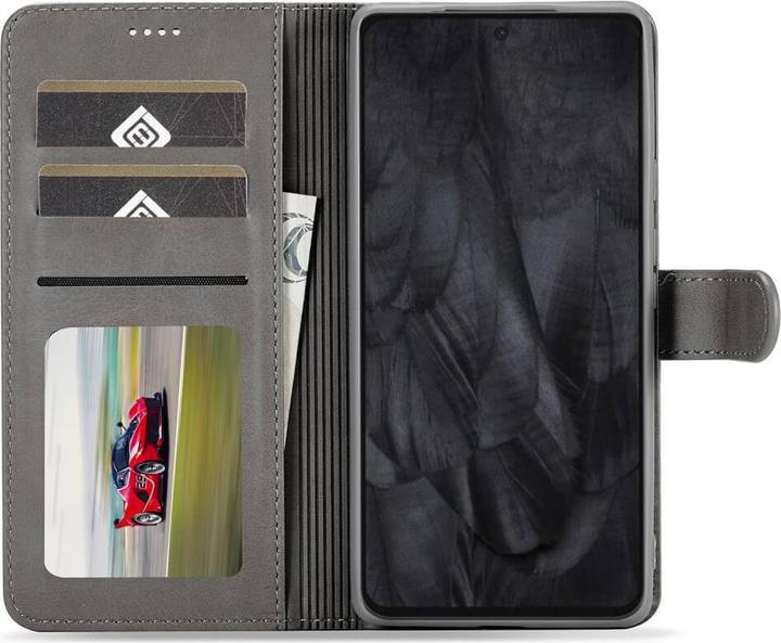 Actual product image LC.Imeeke Google Pixel 8 Pro - leather case grey (Google Pixel 8 Pro)