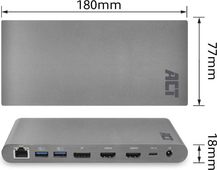 Produktbild ACT AC7047 (USB-C, 3 Ports)