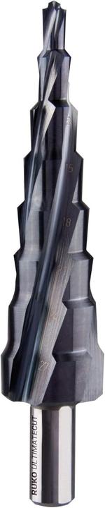 Produktbild Ruko Stufenbohrer ULTIMATECUT 6-27mm HSS RUnaTEC Spiralnut Z.4 Stufen 8 (6 - 27mm)