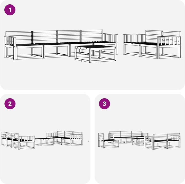 Produktbild vidaXL Outdoor-Sofa
