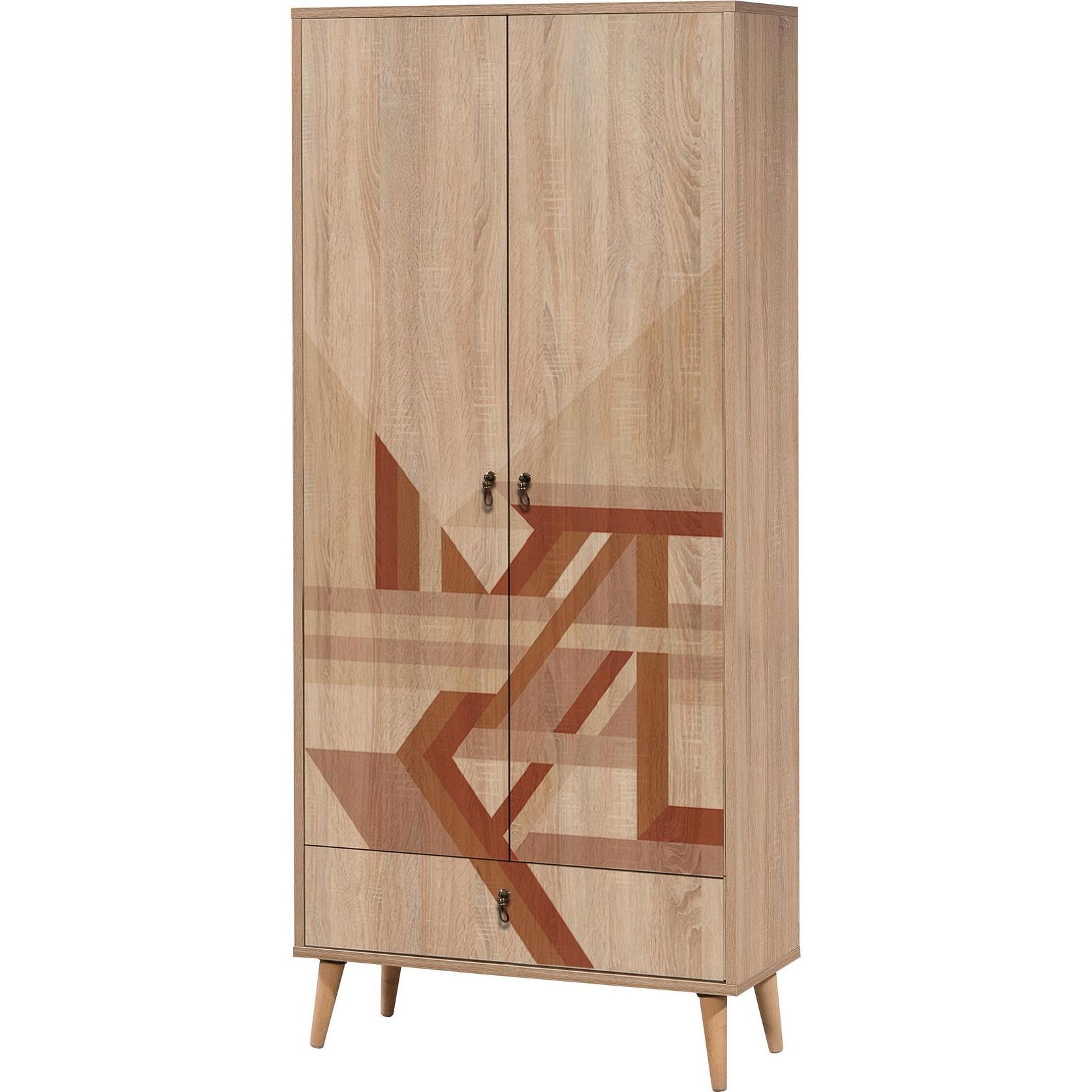 Thumbnail - Hanah Home, Kleiderschrank, Luciano (80 x 45 x 190 cm)
