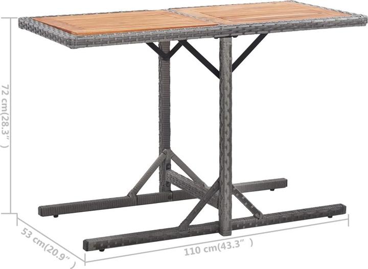 Produktbild vidaXL Gartentisch