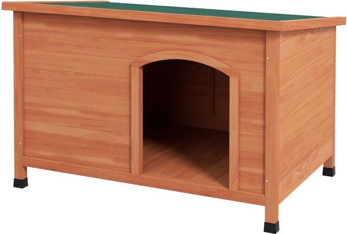Actual product image Swisshandel24 Dog kennel Wooden dog kennel Dog kennel XXL, 100cmx65.5cmx68cm, brown + green (Dog house)