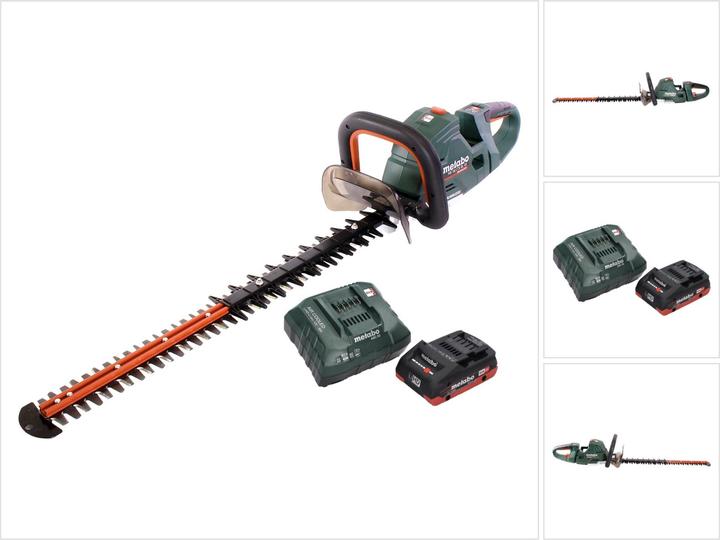 Immagine prodotto Metabo HS 18 LTX BL 65 Taille-haie sans fil 18 V 60 cm brushless + 1x batteria 4.0 Ah + caricatore (Batteria ricaricabile)