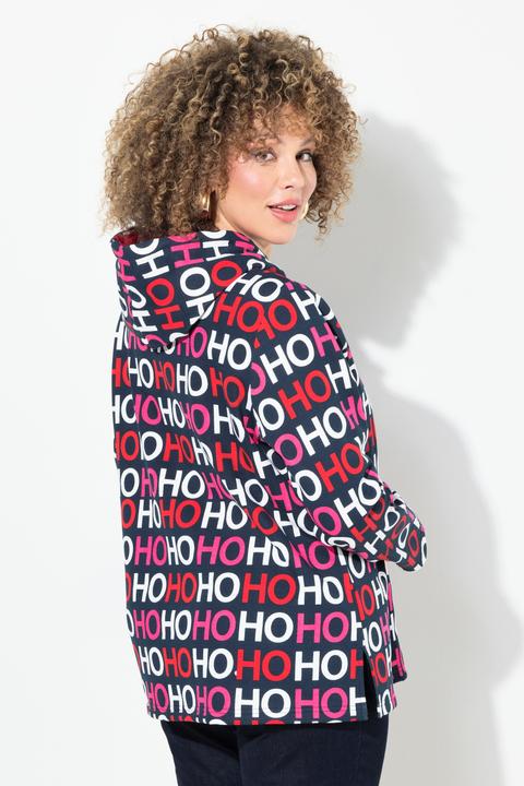 Produktbild Ulla Popken Hoodie, Ho Ho Ho, Classic, Kapuze, Langarm (50, 52)
