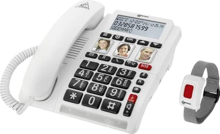 Produktbild Geemarc CL610 Schnurgebundenes Notruftelefon mit SOS-Armband