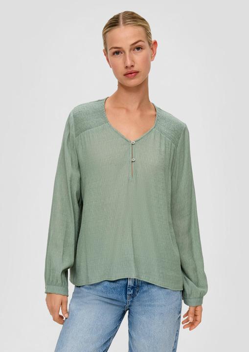 Produktbild s.Oliver Bluse Bluse mit gesmokten Details (34)