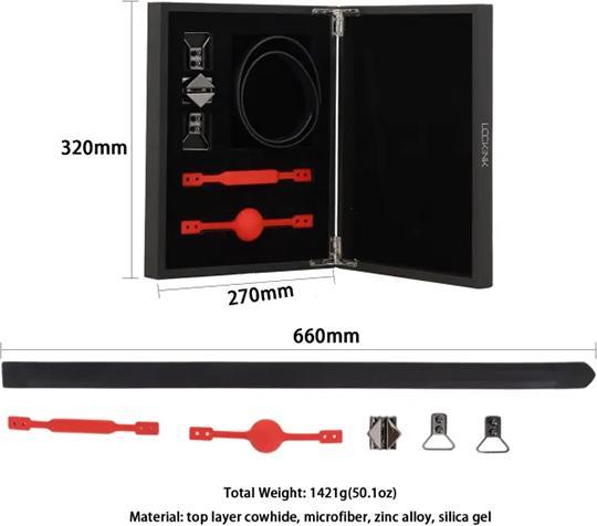 Produktbild Lockink BallGag & Gagbite Set schwarz