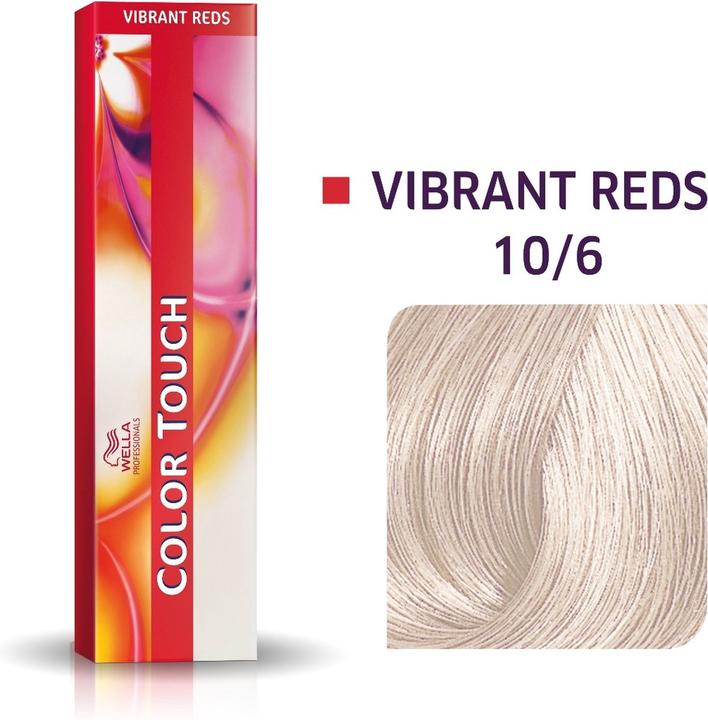 Produktbild Wella Color Touch Vibrant Reds 10/6 hell-lichtblond Violett 60 ml (10/6 Hell-Lichtblond Violett)