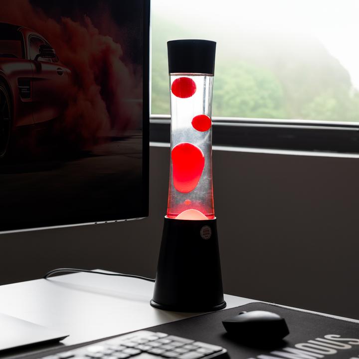 Image du produit Fisura Lampe à Lave LED - rouge et noir - par (E14, E27)