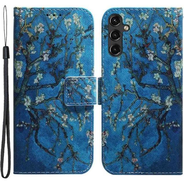 MU Style Leder Bookcover Image Series (Samsung Galaxy A14 5G, Samsung Galaxy A14), Smartphone Hülle, Mehrfarbig