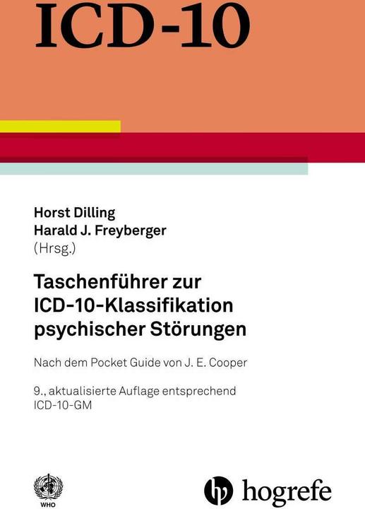 Produktbild Taschenführer zur ICD–10–Klassifikation psychischer Störungen (Deutsch, WHO   World Health Organization WHO Press Mr Ian Coltart, 2019)