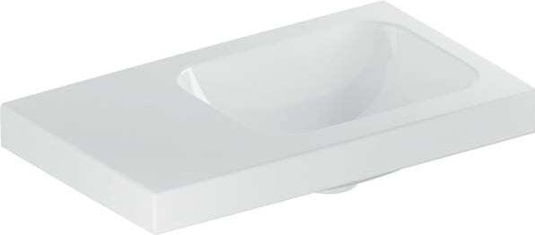 Produktbild Geberit iCon Light Handwaschbecken, 53 cm x 31 cm, ohne Hahnloch, ohne Überlauf, Ablagefläche link (310 mm, 530 mm)