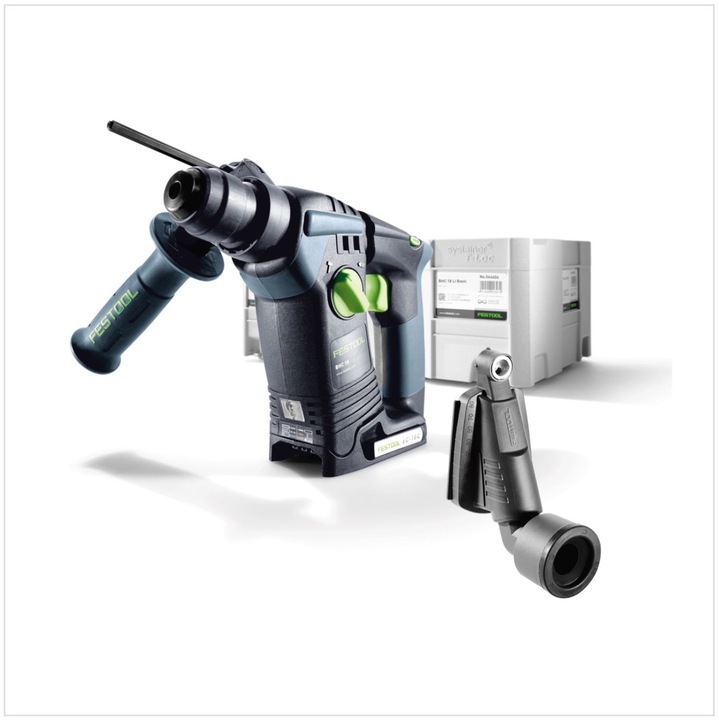 Immagine prodotto Festool BHC 18 Li Basic Tassellatore a batteria in valigetta Systainer + 1x Ugello per polvere di (Batteria ricaricabile)