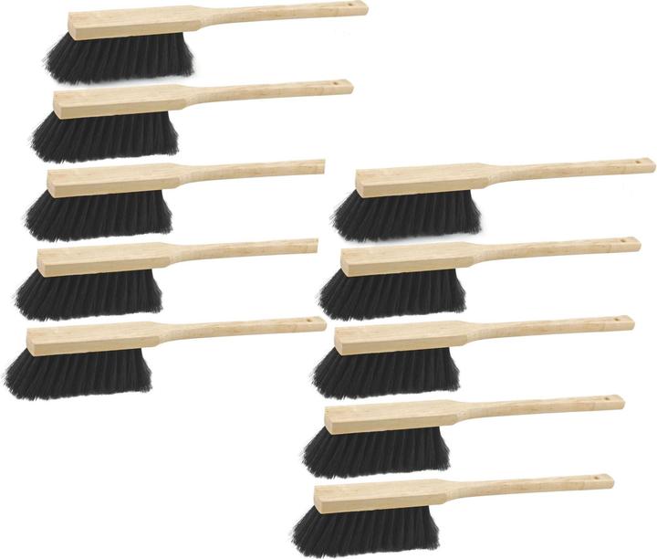 Actual product image Novaliv 10x Hochwertiger Langstiel Handfeger 60 cm mit Holzgriff feine Kunstborste Effektive (10 pcs.)
