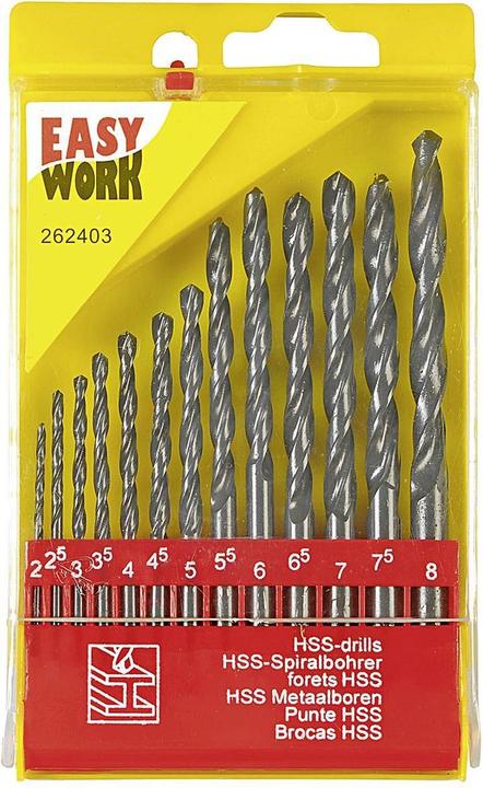 Easy Work Set di punte HSS 2.0 - 8.0 mm (2,0 - 8,0 mm)