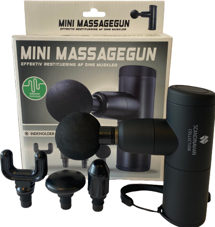 Actual product image Scandinavian Collection Smart Mini Massage gun w/4 heads