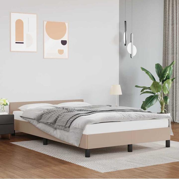 Actual product image vidaXL Bettgestell mit Kopfteil (140 x 190 cm)