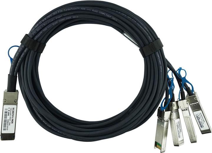 Actual product image CBO Radware QSFP28-4SFP28-DAC-3M Compatible BlueLAN QSFP28 DAC SC282701L3M26