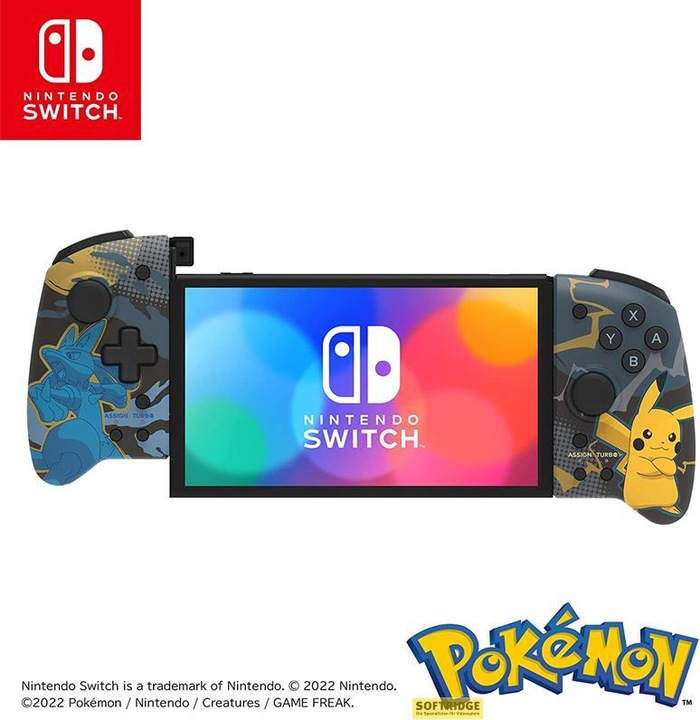 Actual product image HORI Split Pad Pro - Pikachu + Lucario (Switch OLED, Switch)