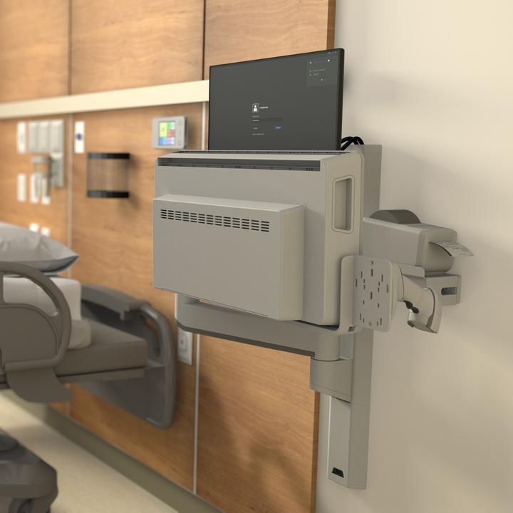 Image du produit Ergotron 45-619-251, 68,6 cm (27"), 10,7 kg, 100 x 100 mm, Réglage de la hauteur, 1,9 kg, Blanc (27", 10.70 kg)