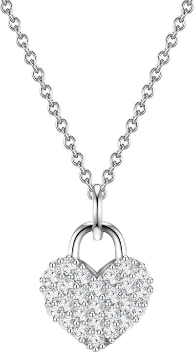 Produktbild Glanzstücke München Damen Herz Sterling Silber Zirkonia silber 40,0 cm Basiskette + 5,0 cm Verlängerun - 23782 (Sterling Silber, 40 - 45 cm)