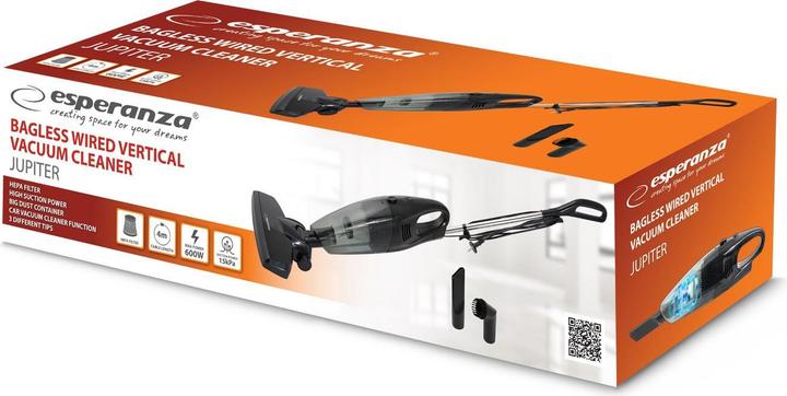 Produktbild Esperanza EHV101K Kabelbetriebener Staubsauger 600W