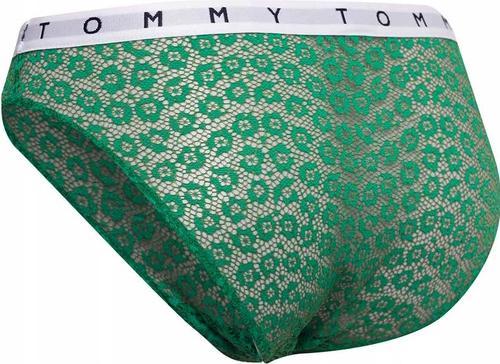 Image du produit Tommy Hilfiger Sous-vêtements Femme 3p Full Lace style bikini, Solar Yellow/Green Mal/Pink Amour, M (M)