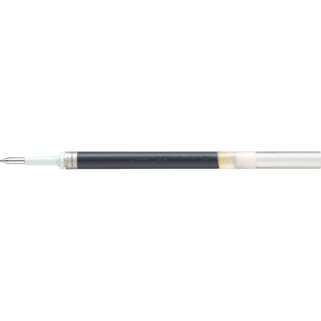 Pentel, Ersatzpatrone, Ersatzmine für Gel-Tintenroller EnerGel BL 110 mit Druckmechanik (Gelmine, Schwarz, 0.50 mm)