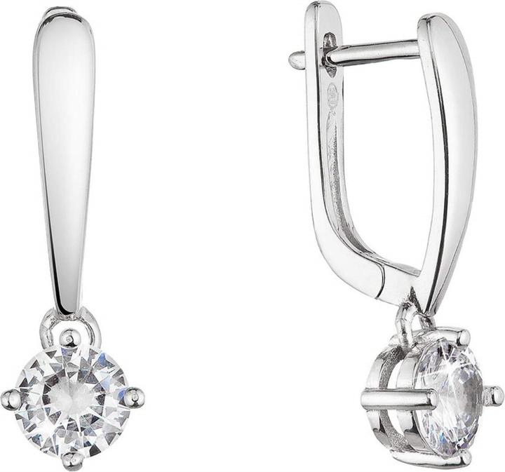 Immagine prodotto Evolution Group Charming Silver Earrings With Clear Zircon 11452.1 (Argento)