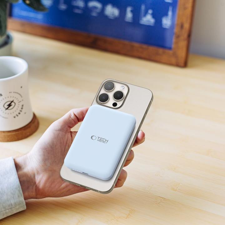 Image du produit Tech Banque d'alimentation Tech-Protect PB10 LifeMag 5000 mAh Mėlyna (5000 mAh, 15 W)