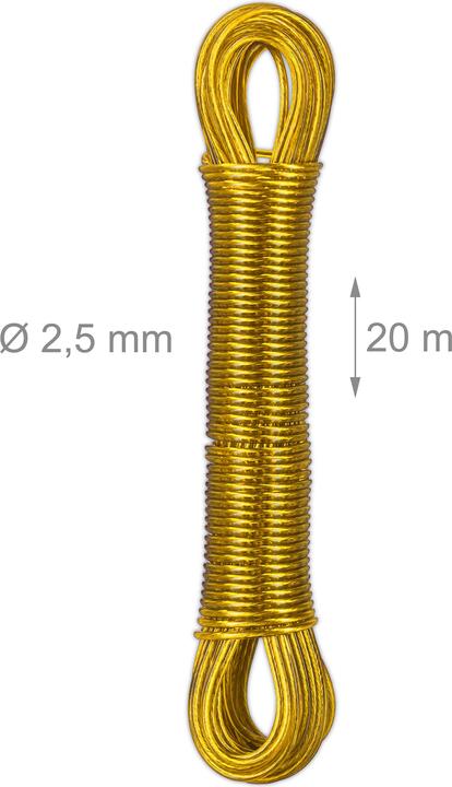 Produktbild Relaxdays 3x Wäscheleine (20 m)