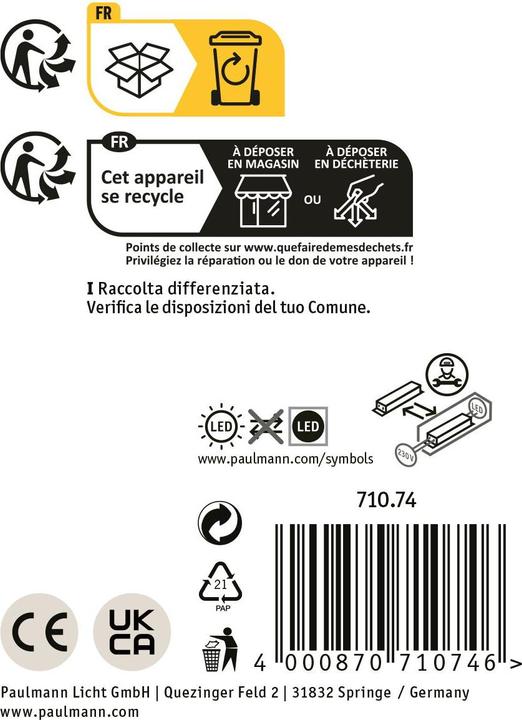 Produktbild Paulmann PAUL LED-Wandleuchte (460 lm)
