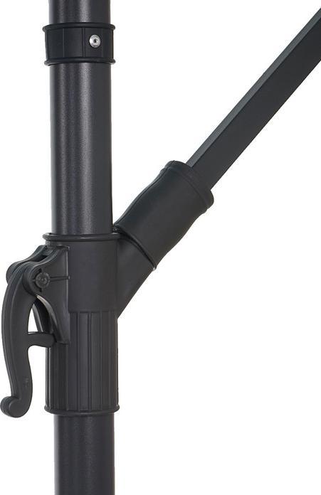 Image du produit Swisshandel24 Parasol semi-professionnel Acerra, protection solaire, 3m inclinable vert-citron sans pied - 19614 (3.60 m)