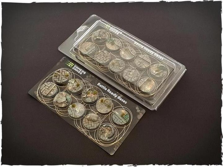 Gamers Grass GGB-UWR25 - Gevechtsklare sokkels - Stedelijke Oorlogsvoering, 25 mm, rond (10 stuks)
