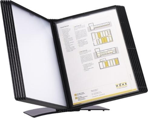 Actual product image B.N.T. Register system A4 Easymount t/10 lommer sort bordmodel