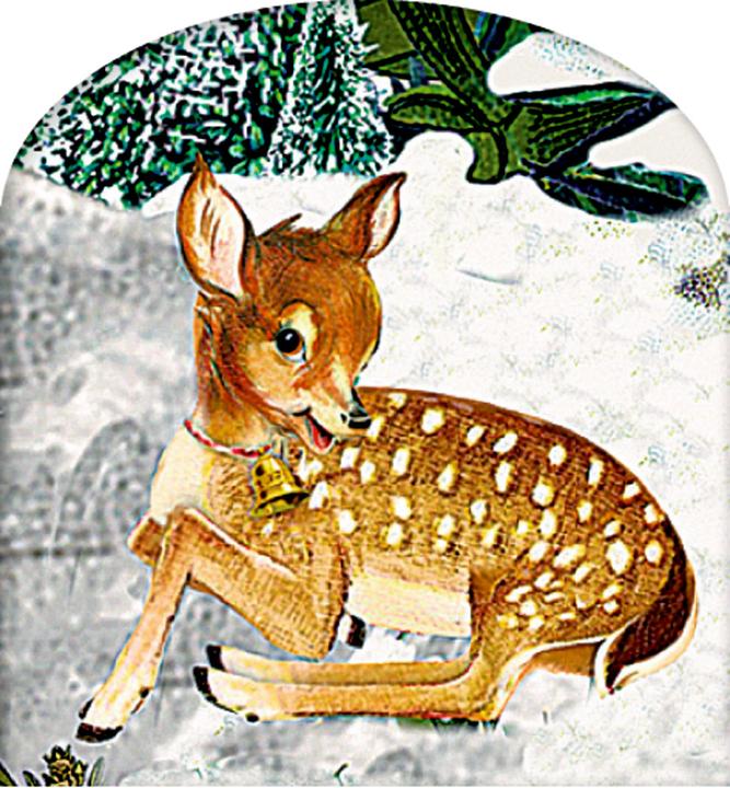 Actual product image Winter cottage /wreath