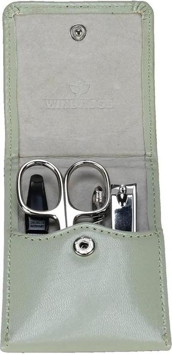 Windrose 803682.14 - 4-teilig Maniküretui Merino Moda salbei