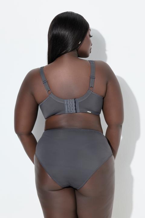 Actual product image Ulla Popken Satin Trim Wirefree Stretch Microfiber Wellness Bra (85 C)