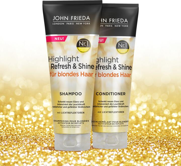 Produktbild John Frieda Highlight Refresh & Shine (250 ml, Flüssiges Shampoo)