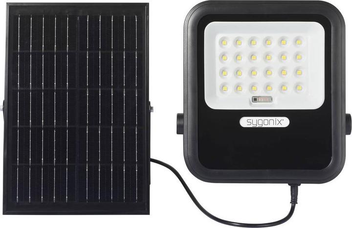 Actual product image Sygonix SY-6313012 Solar-Wandstrahler 10 W Warmweiss Schwarz (900 lm, IP44)