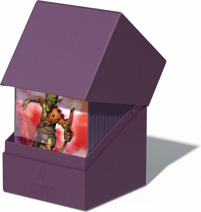 Actual product image Ultimate Guard Card Box Boulder Deck Case Standard Size 100+ Purple