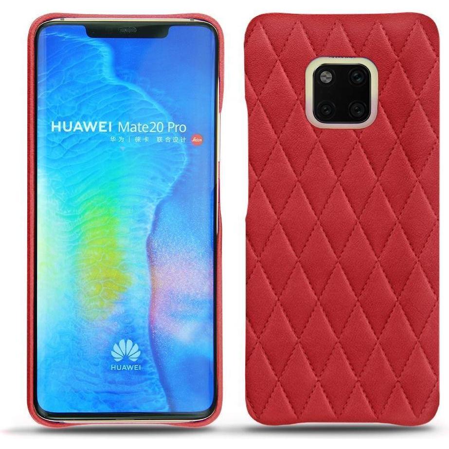 Noreve Lederschutzhülle (Huawei Mate 20 Pro), Smartphone Hülle, Rot