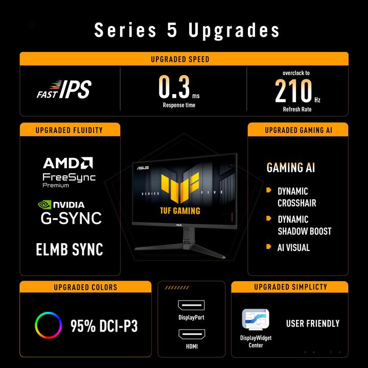 Produktbild ASUS VG27AQL5A (2560 x 1440 Pixel, 27")
