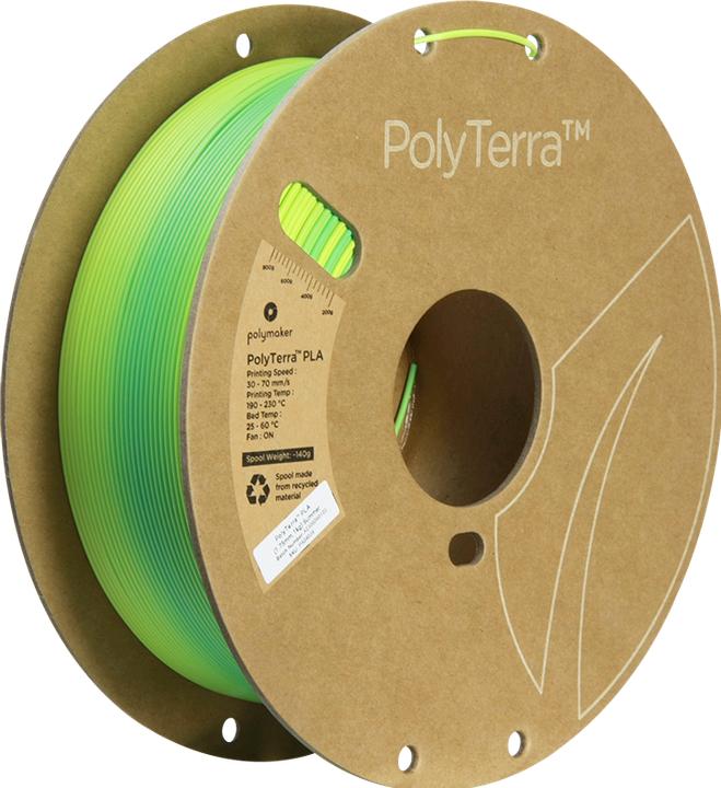 Actual product image Polymaker Polyterra PLA (1.75 mm, 1 kg) (PLA, 1.75 mm, 1000 g, Multicoloured)