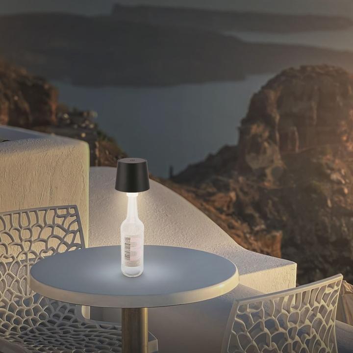 Produktbild Briloner Brilo unplugged BOTA Akku LED Flaschenleuchte- Schwarz (120 lm)